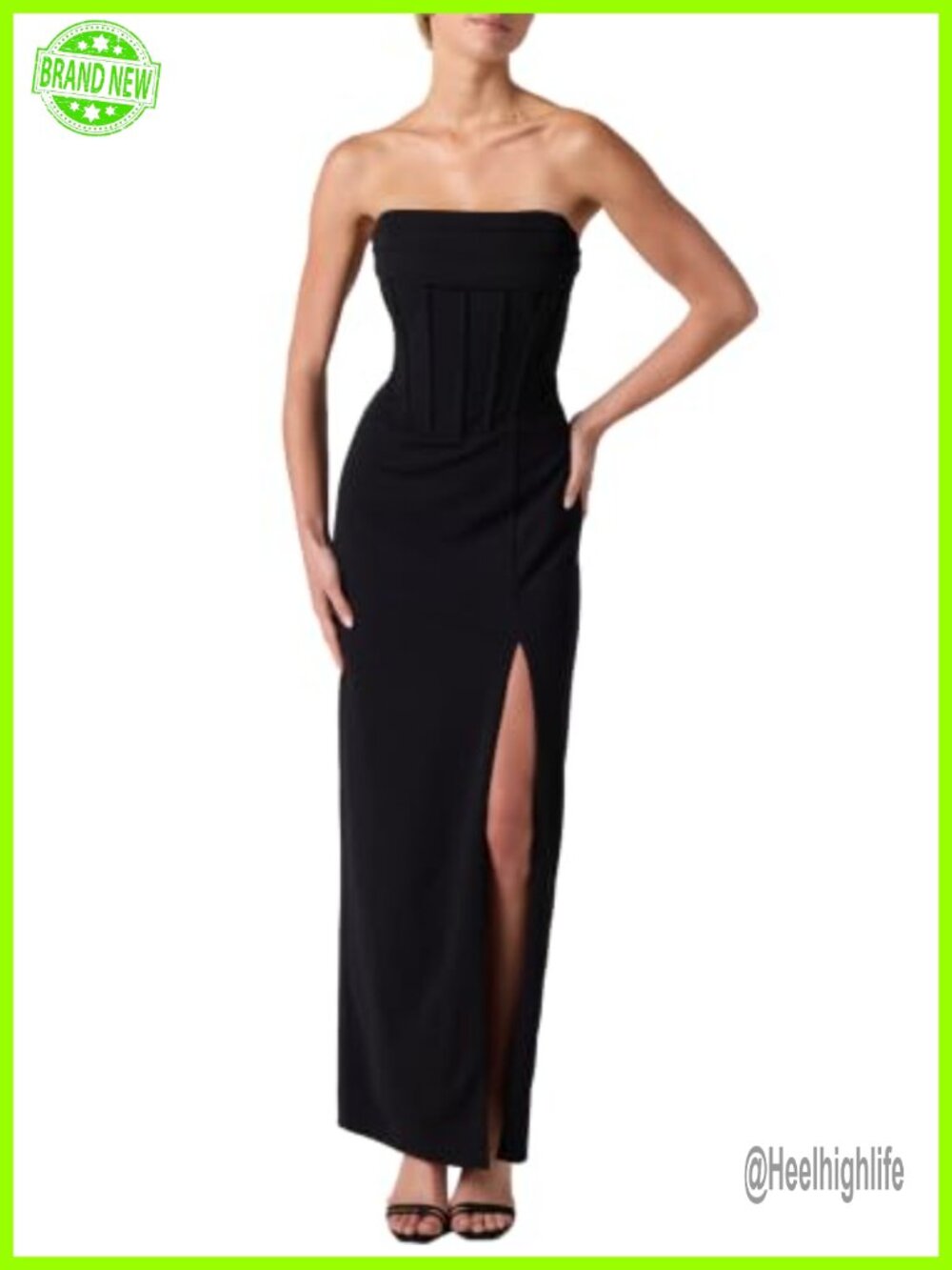 Lulus Sunset Corset Bodycon Maxi Dress Strapless Formal Wedding Guest - Picture 1 of 3